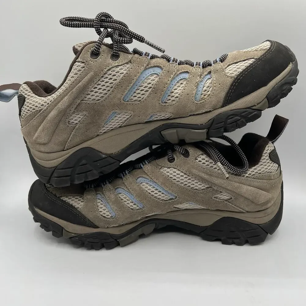 Merrell Women’s Moab 2 Waterproof Hiking Shoes • Vibram • Dusty Olive US 10.5 M